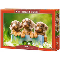 Пъзел Castorland от 500 части - Кученца