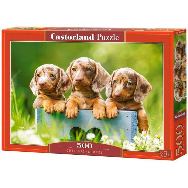 Пъзел Castorland от 500 части - Кученца