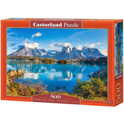 Пъзел Castorland от 500 части - Торес дел Пайне, Патагония, Чили