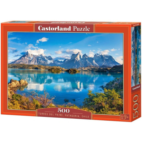 Пъзел Castorland от 500 части - Торес дел Пайне, Патагония, Чили