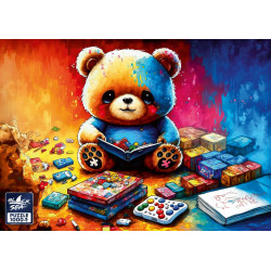 Пъзел Black Sea от 1000 части - Игривото мече
