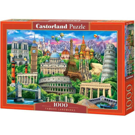 Пъзел Castorland от 1000 части - Популярни забележителности