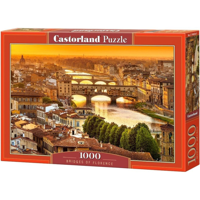 Пъзел Castorland от 1000 части - Мостовете на Флоренция