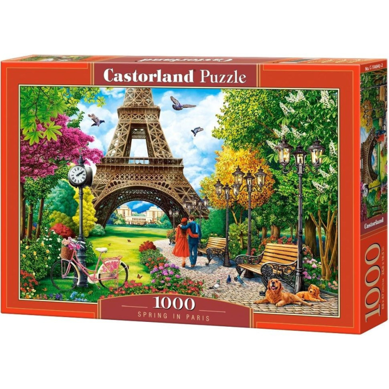 Пъзел Castorland от 1000 части - Пролет в Париж