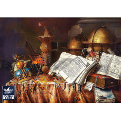 Пъзел Black Sea от 500 части - Vanitas stilleven, Еверт Колиер