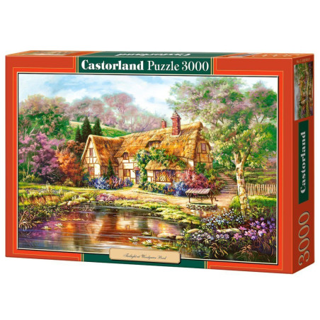 Пъзел Castorland от 3000 части - Здрач над езерото в Woodgreen