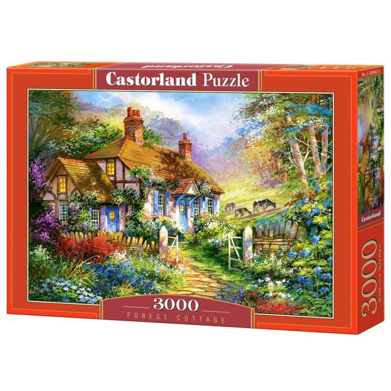 Пъзел Castorland от 3000 части - Колиба в гората