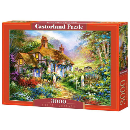 Пъзел Castorland от 3000 части - Колиба в гората