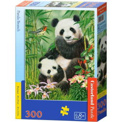 Пъзел Castorland от 300 части - Пандите похапват