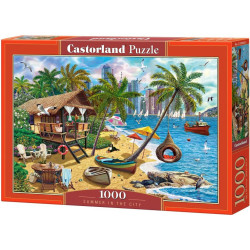 Пъзел Castorland от 1000 части - Лято в града