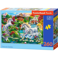 Пъзел Castorland от 260 части - Градината на еднорозите