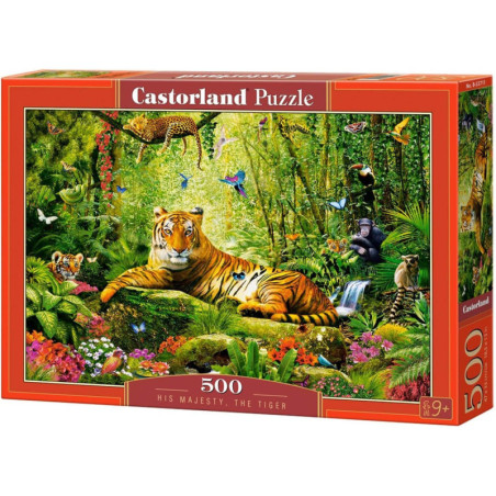 Пъзел Castorland от 500 части - Негово Величество - Тигърът