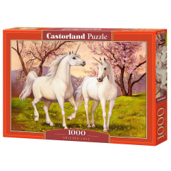 Пъзел Castorland от 1000 части - Любовта на еднорозите