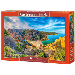 Пъзел Castorland от 1500 части - Коста Парадизо, Сардиния, Италия