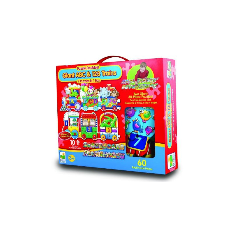  Giant ABC & 123 Trains Пъзел