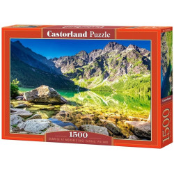 Пъзел Castorland от 1500 части - Изгрев при Морско око, Татри, Полша