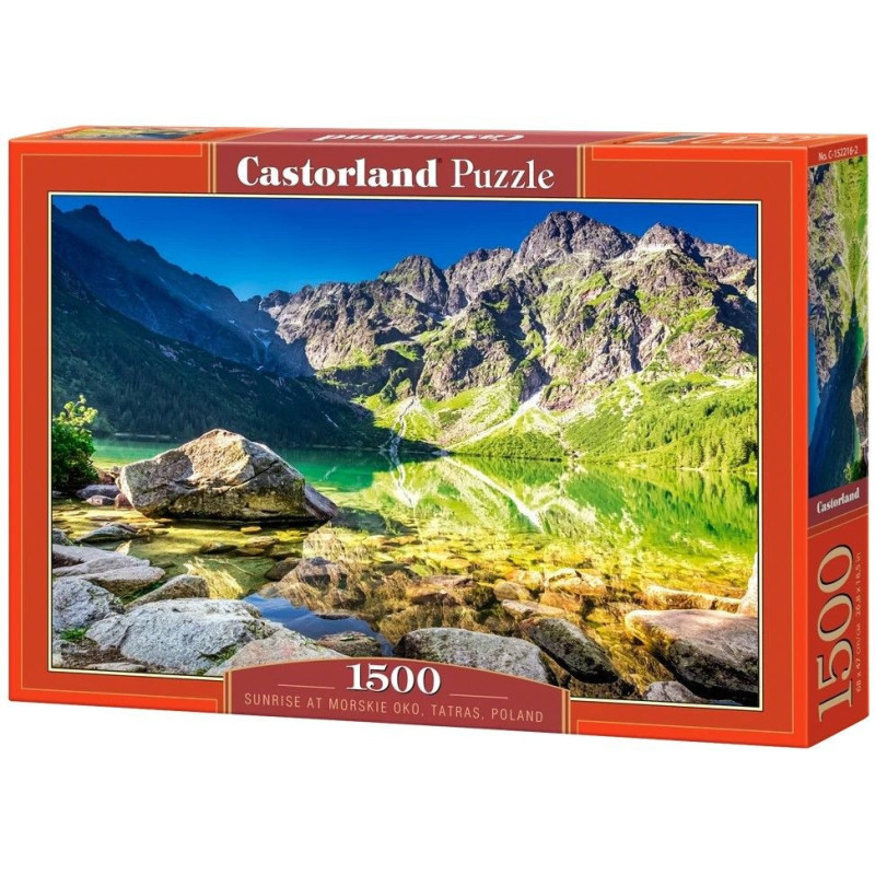 Пъзел Castorland от 1500 части - Изгрев при Морско око, Татри, Полша
