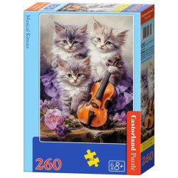 Пъзел Castorland от 260 части - Музикални котенца