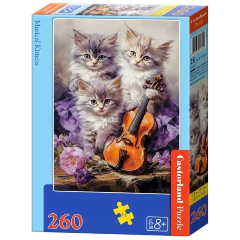 Пъзел Castorland от 260 части - Музикални котенца