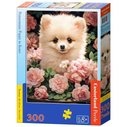 Пъзел Castorland от 300 части - Померанче сред рози