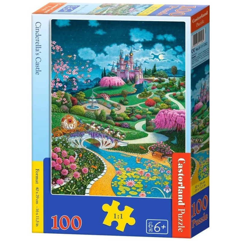 Пъзел Castorland от 100 части - Замъкът на Пепеляшка