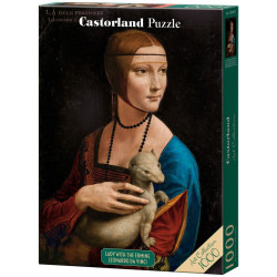 Пъзел Castorland от 1000 части - Дамата с хермелина