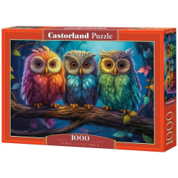 Пъзел Castorland от 1000 части - Три малки сови