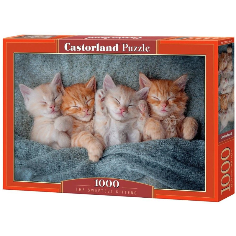 Пъзел Castorland от 1000 части - Най-сладките котенца
