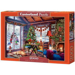 Пъзел Castorland от 2000 части - Коледна къщичка