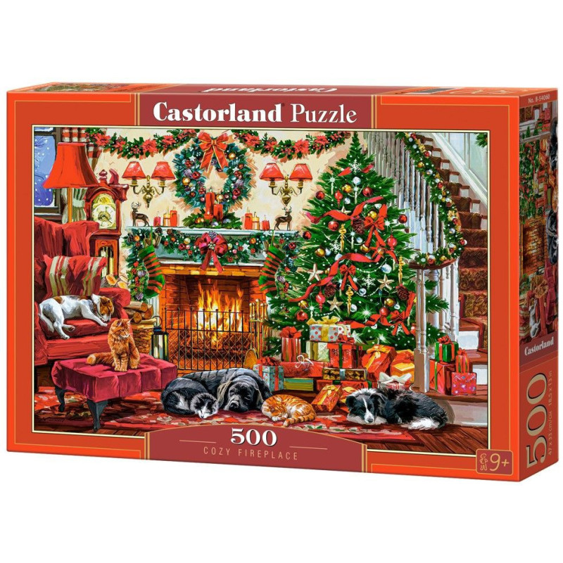 Пъзел Castorland от 500 части - Уют край камината