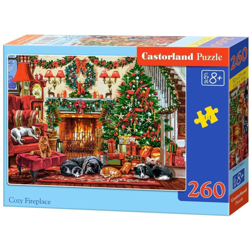Пъзел Castorland от 260 части - Уют край камината
