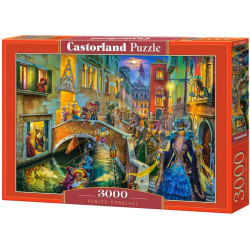 Пъзел Castorland от 3000 части - Карнавалът във Венеция