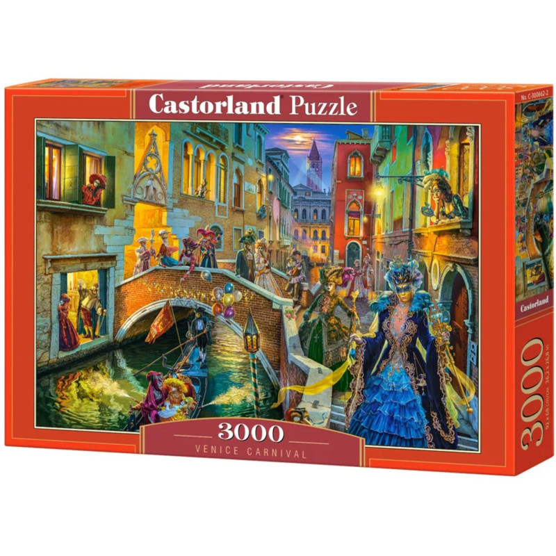 Пъзел Castorland от 3000 части - Карнавалът във Венеция