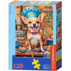 Пъзел Castorland от 120 части - Куче готвач