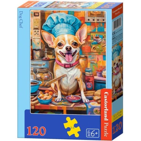 Пъзел Castorland от 120 части - Куче готвач