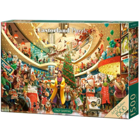 Пъзел Castorland от 1500 части - Лудо пазаруване