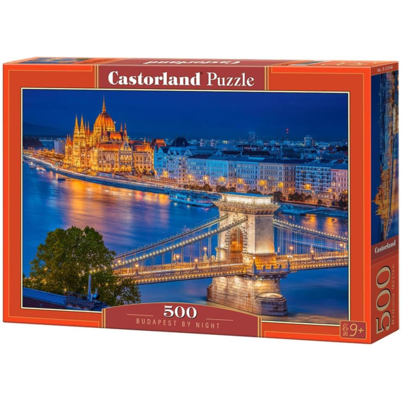 Пъзел Castorland от 500 части - Будапеща през нощта