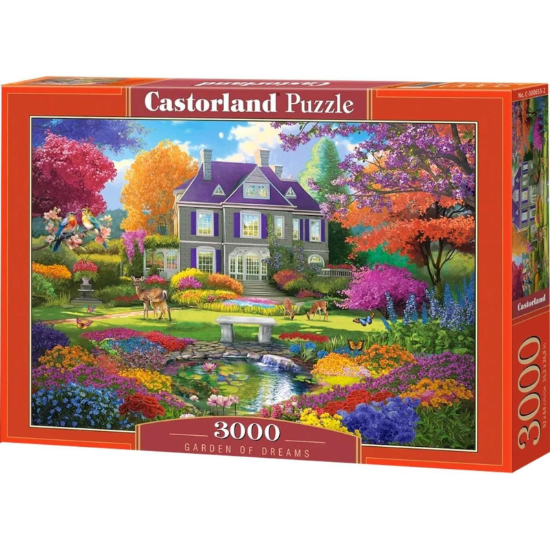 Пъзел Castorland от 3000 части - Градината от мечтите