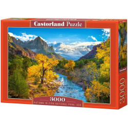 Пъзел Castorland от 3000 части - Есен в Национален парк Зион, САЩ