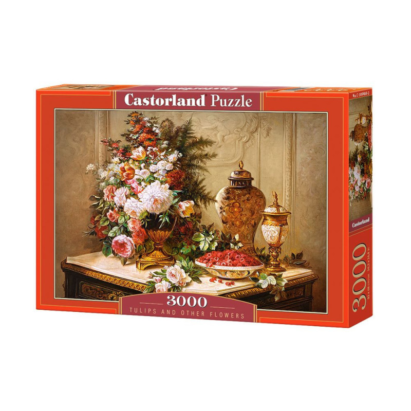 Пъзел Castorland от 3000 части - Лалета и други цветя