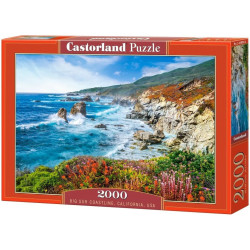 Пъзел Castorland от 2000 части - Крайбрежието на Биг Сур, Калифорния, САЩ