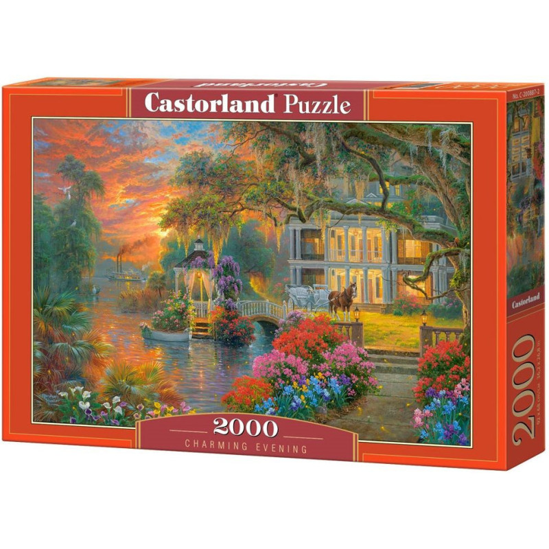 Пъзел Castorland от 2000 части - В очарованието на вечерта