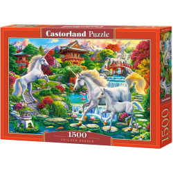 Пъзел Castorland от 1500 части - Градината на еднорозите