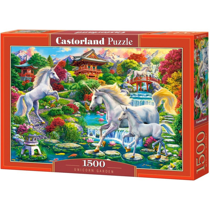 Пъзел Castorland от 1500 части - Градината на еднорозите