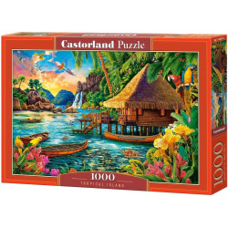 Пъзел Castorland от 1000 части - Тропически остров