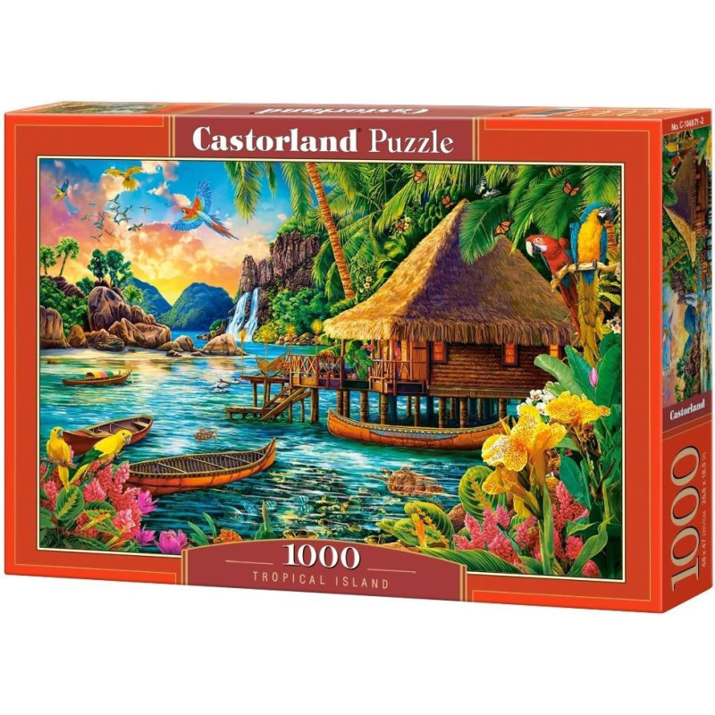 Пъзел Castorland от 1000 части - Тропически остров