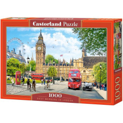 Пъзел Castorland от 1000 части - Забързана утрин в Лондон