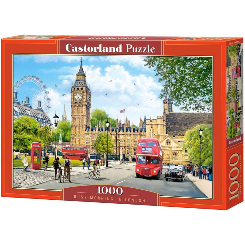 Пъзел Castorland от 1000 части - Забързана утрин в Лондон