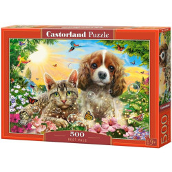 Пъзел Castorland от 500 части - Сладки животни