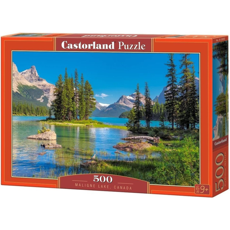 Пъзел Castorland от 500 части - Езерото Малигне, Канада